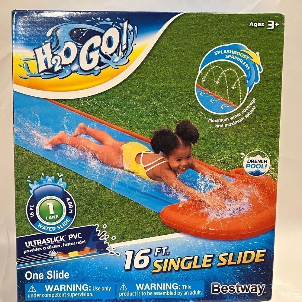 H2O Go Single 16ft Water slide